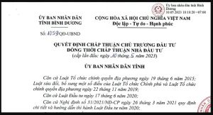 QĐ-UBND_QĐ Chấp thuận chủ trương đầu tư Bcons Asahi